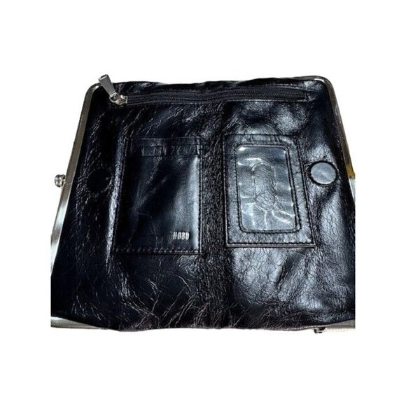 Vintage Hobo Leather Clutch Wallet With Plaid Design & Floral Lining- LT3230 - Picture 4 of 9